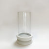 Glass Hurricane with marble base - KM Home
