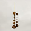 Wave Candlestick inTeak - KM Home