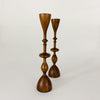 Wave Candlestick inTeak - KM Home