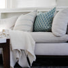 Blue Floral Pillow - KM Home