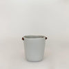 Champagne Bucket with Leather Handles - Cement - KM Home