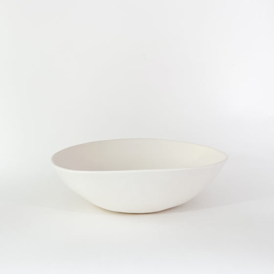 Matte White Round Bowl - KM Home