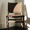 Woven Leather Dining Chair - KM Home